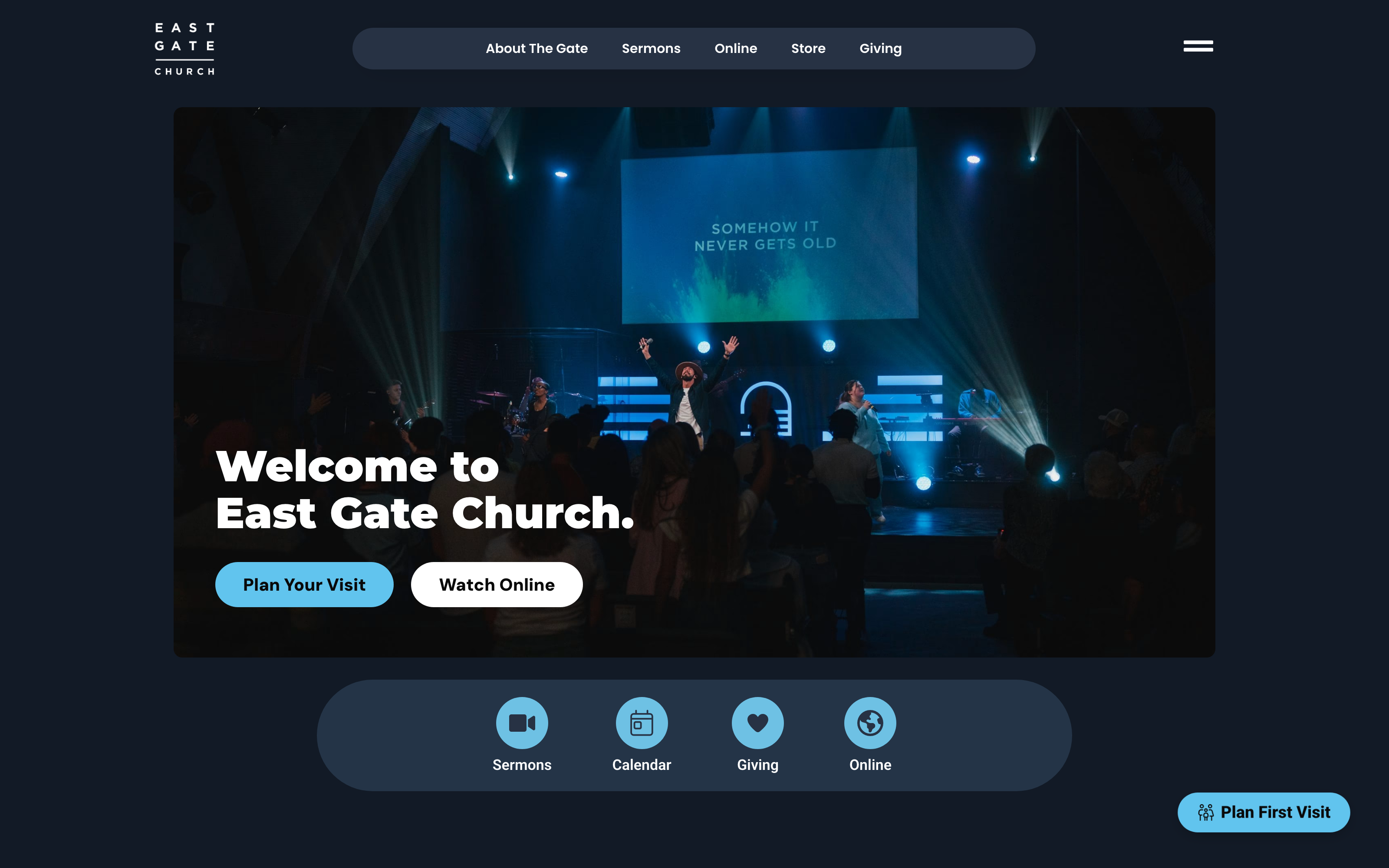 East Gate Church website designed by Built By Elephant